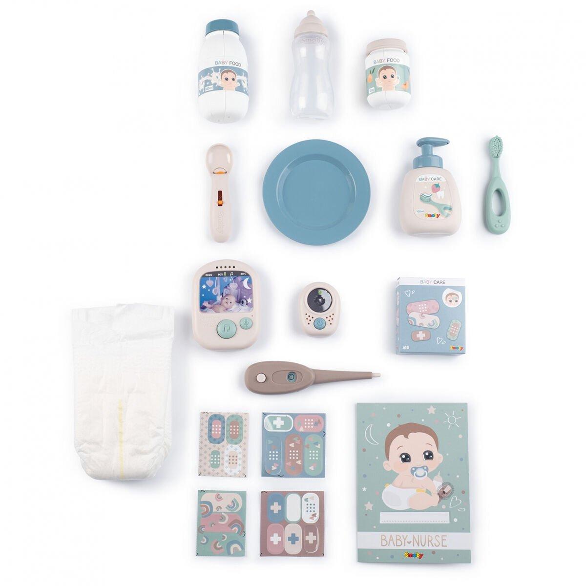 7600220379 Smoby Baby Nurse Nurserie Cocoon - 3'ü 1 Arada Bebek Oyun Seti +3 yaş