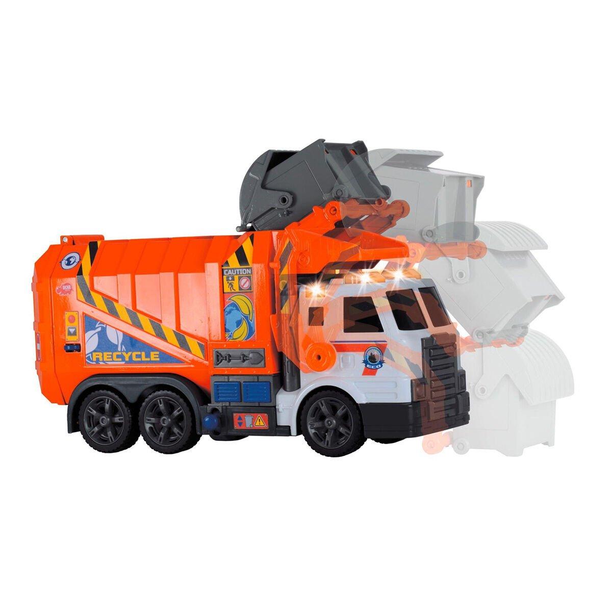 203308369 Dickie Garbage Truck

free wheel light sound B/O lifting fork wt