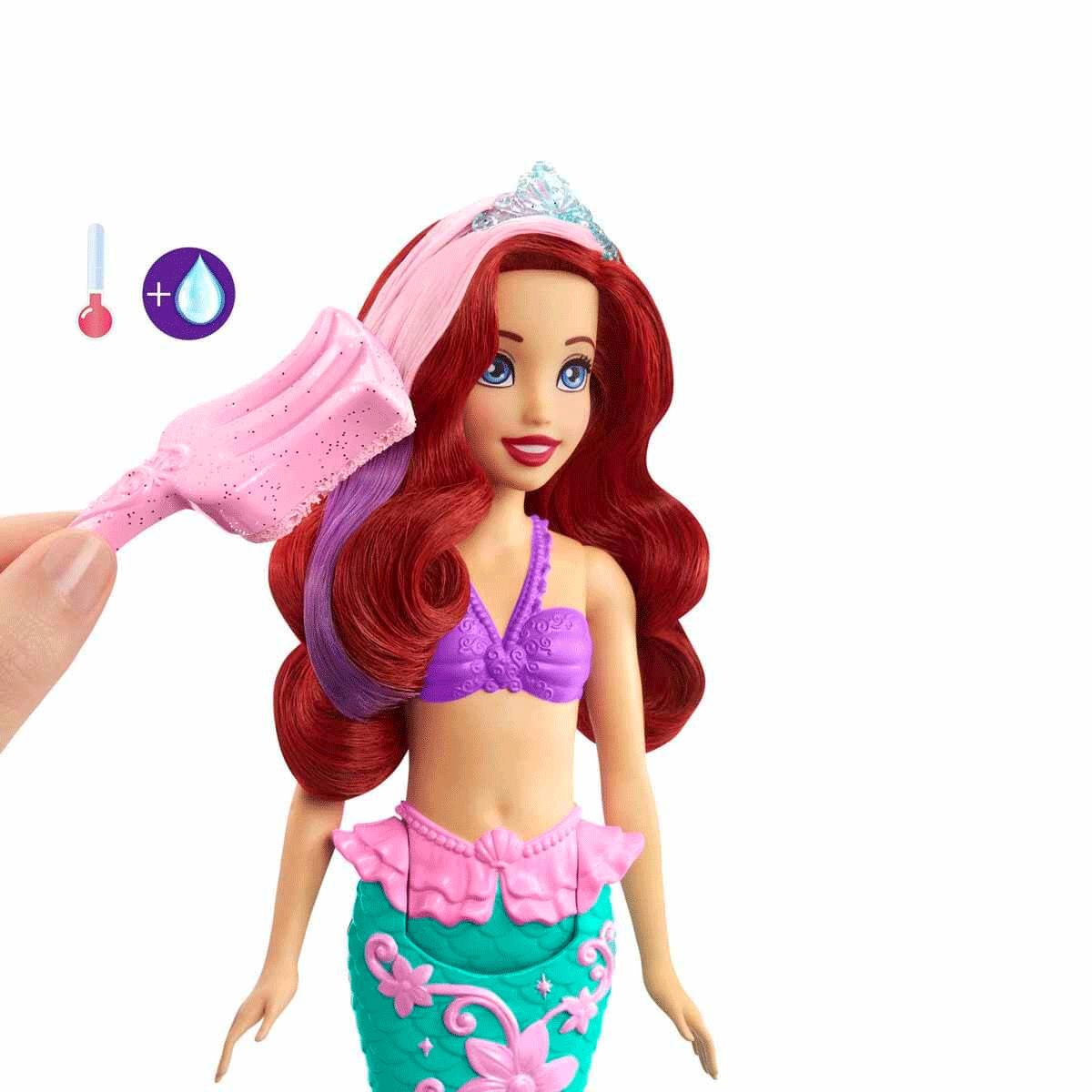 HLW00 Disney Prensesleri Muhteşem Renk Değiştiren Saçlı Deniz Kızı Ariel - Erkol Özel Fiyatlı Ürün