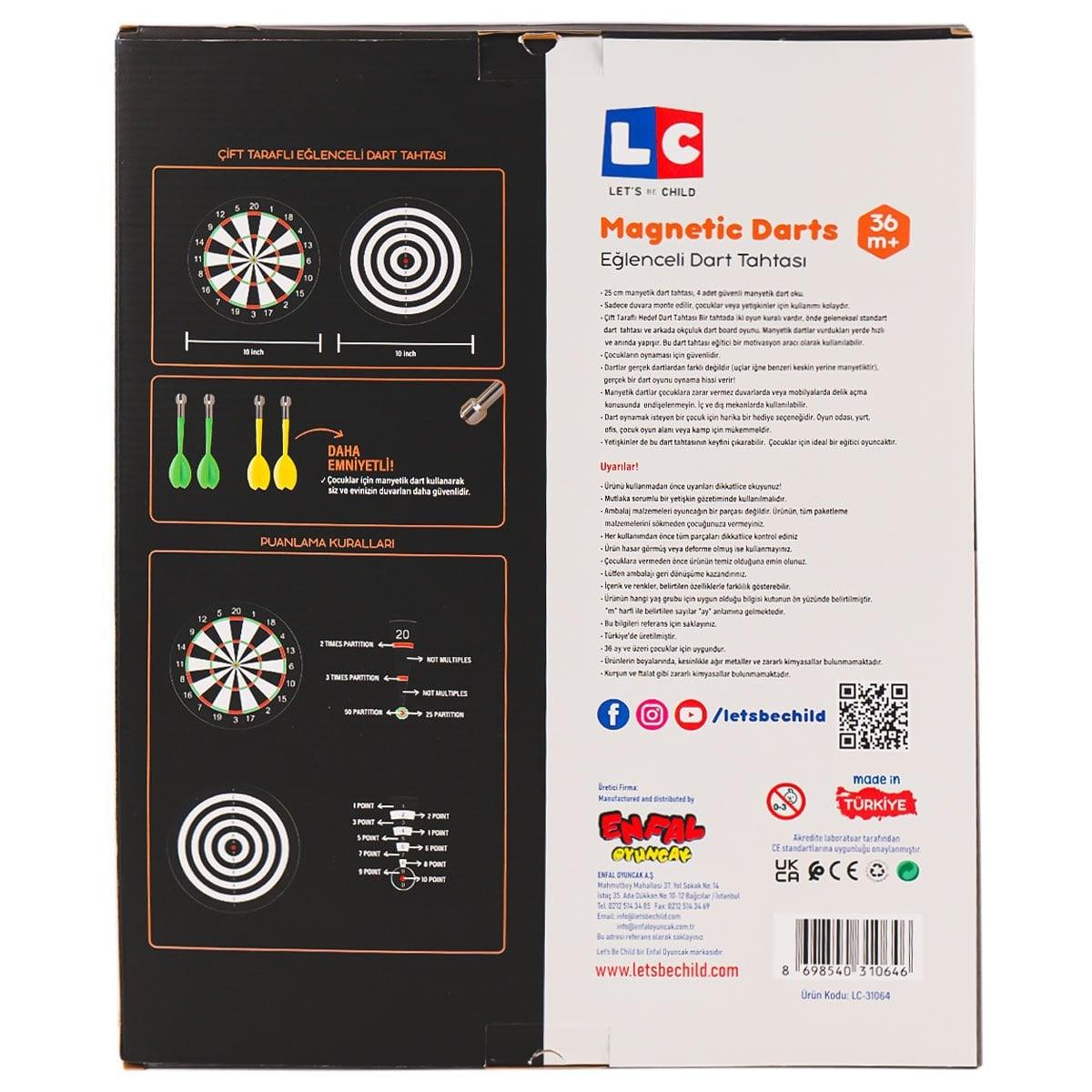 31064-LC Eğlenceli Manyetik Dart -Lets be Child