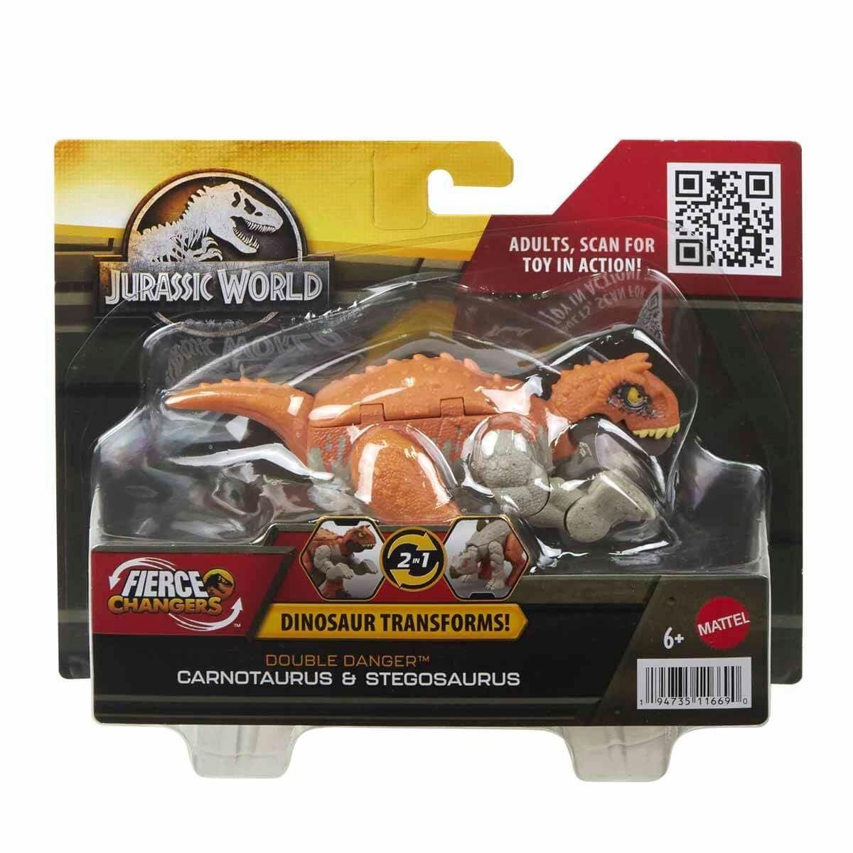 HLP05 Jurassic World Değişim Serisi - Çifte Tehlike Dinozor Figürleri