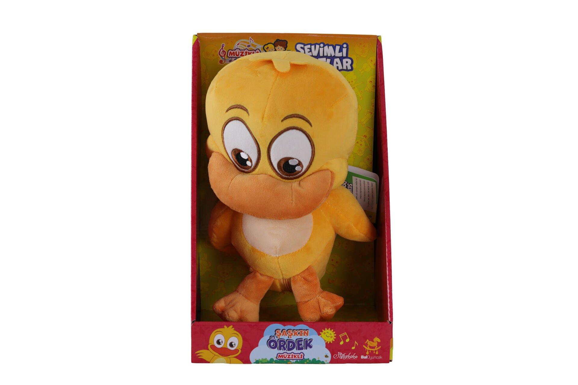 BAL-55115 Şaşkın Ördek Müzikli Peluş Sevimli Dostlar -Özaydınlar