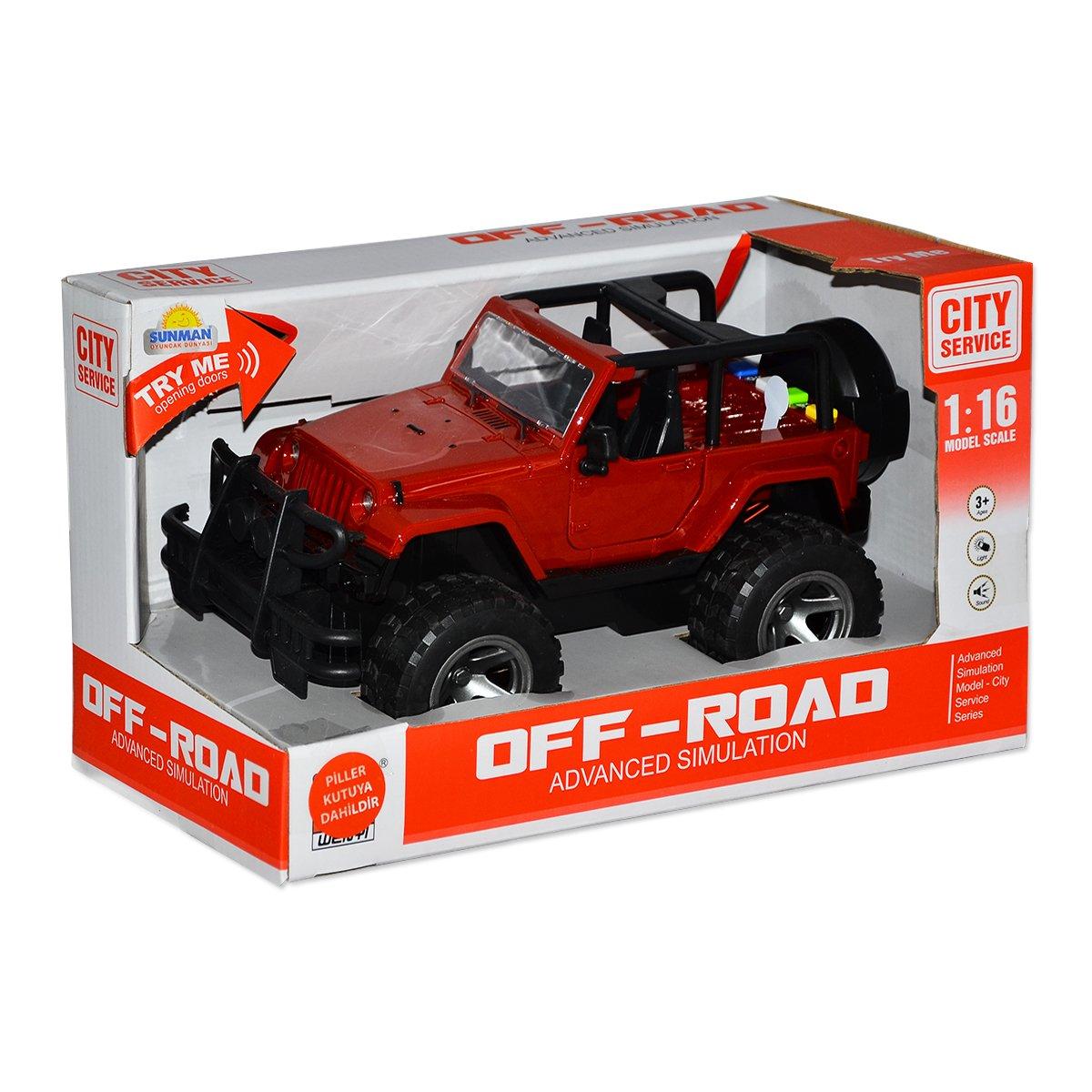 10390 1:16 Sesli ve Işıklı Jeep