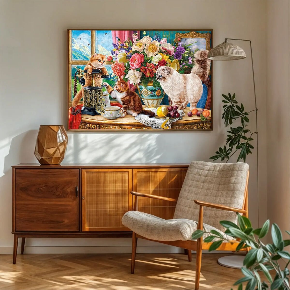 20794 PUZZLE 1000 FAMİLY CATS NEAR THE WİNDOW - 409.50 TL + KDV