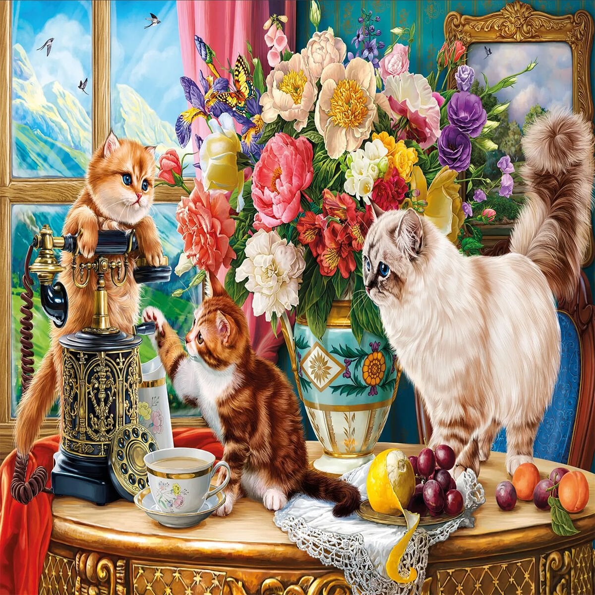 20794 PUZZLE 1000 FAMİLY CATS NEAR THE WİNDOW - 409.50 TL + KDV