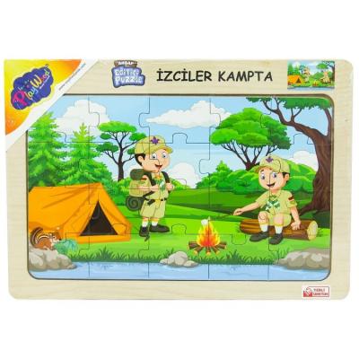 Ahşap İzciler Kampta Puzzle