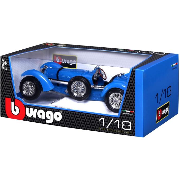 Bburago 1:18 Bugatti Type 59 1934 Mavi Model Araba