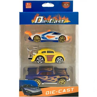 Die Cast Kutulu 3'lü Metal Araba