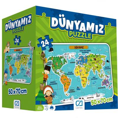 Dünyamız 24 Parça Yer Puzzle