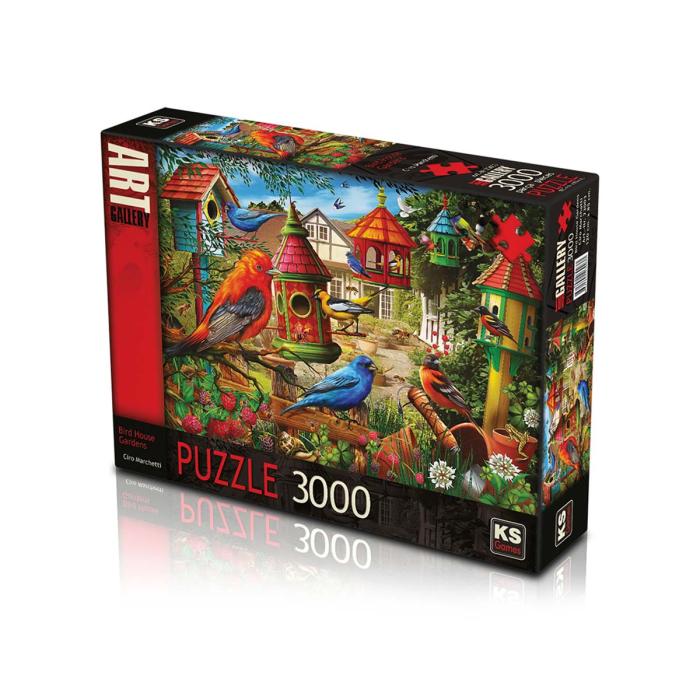 KS Bird House Gardens 3000 Parça Puzzle