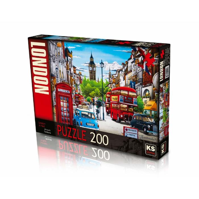 KS London in Red 200 Parça Puzzle