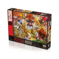 KS North American Animals 1000 Parça Puzzle