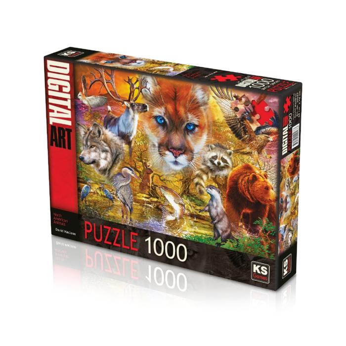 KS North American Animals 1000 Parça Puzzle