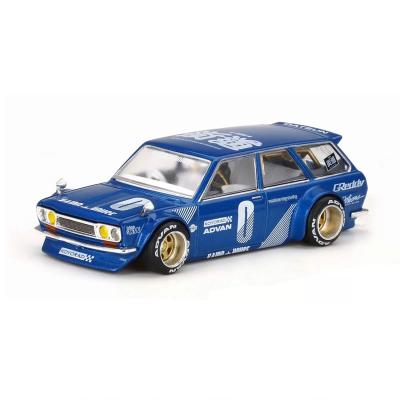 Mini GT 1:64 Datsun Kaido 510 Wagon Blue