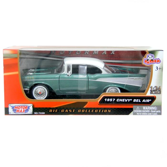 Motormax 1:24 Chevy Bel Air 1957 Model Araba