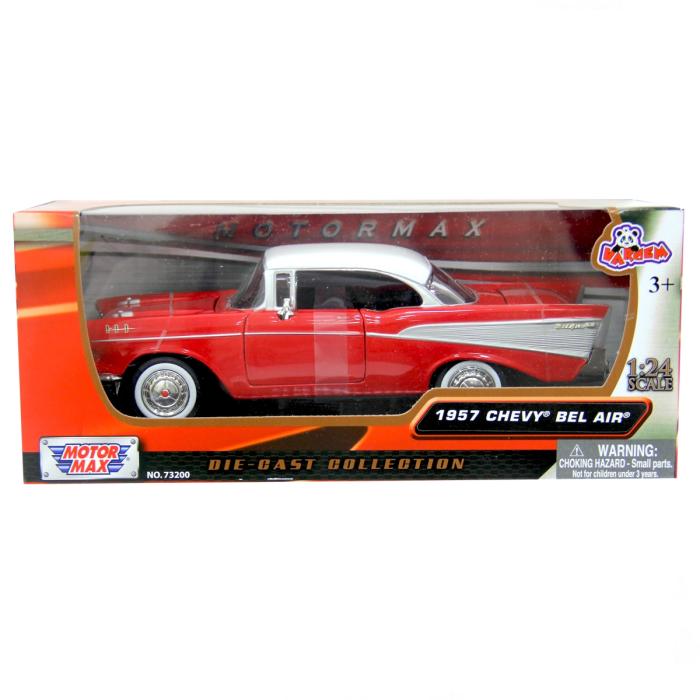 Motormax 1:24 Chevy Bel Air 1957 Model Araba