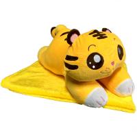 Peluş Battaniyeli Yatan Kedi 55 cm.
