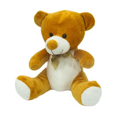 Peluş Oturan Kurdelalı Ayı 23 cm