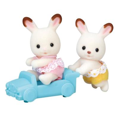 Sylvanian Families Çikolata Kulaklı Tavşan İkiz Bebekleri 5420