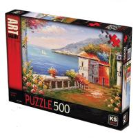 500 Parça Bahçe ve Deniz Puzzle