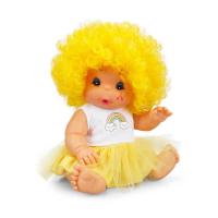 Afro Kıvırcık Renkli Saçlı Bebek