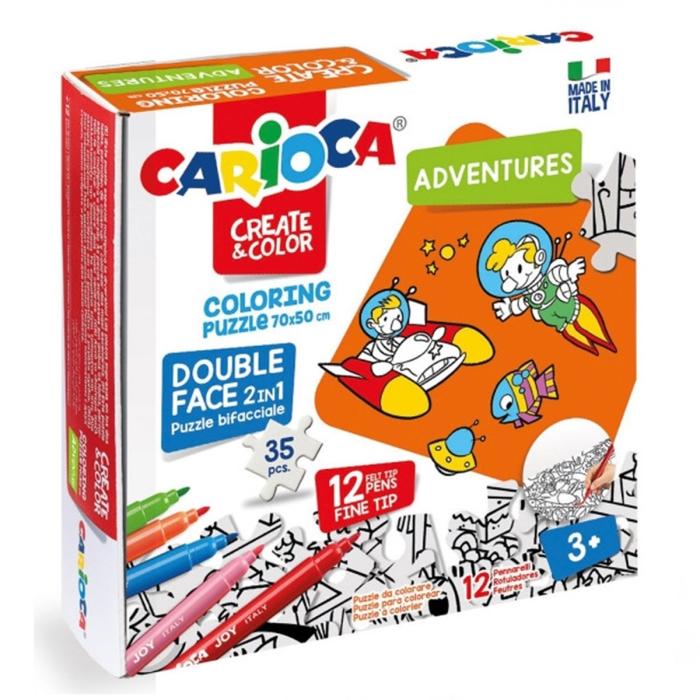 Carioca 35 Parça Boyanabilir Maceralar Çift Taraflı Puzzle