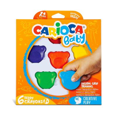 Carioca Baby Teddy Crayons 6'lı
