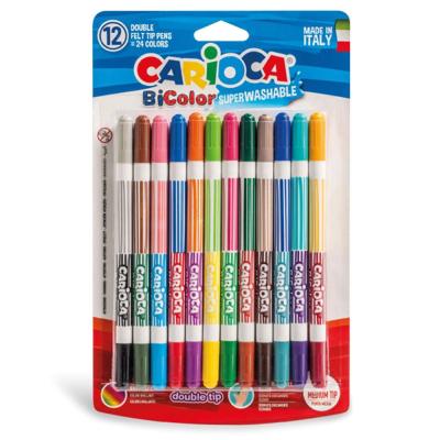 Carioca Çift Renkli Süper Yıkanabilir Keçeli Kalemi 24 Renk 42265