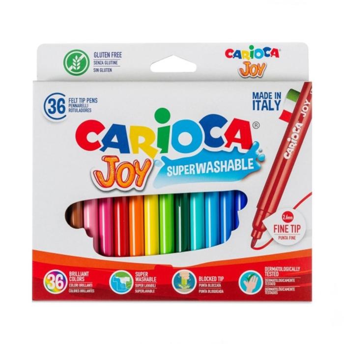 Carioca Joy Süper Yıkanabilir Keçeli Boya Kalemi 36'lı