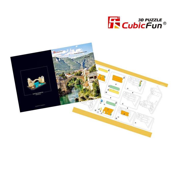 Cubic Fun 64 Parça 3D Puzzle Mostar Köprüsü