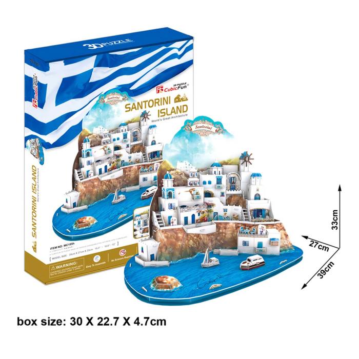 CubicFun Santorini Island 3D Puzzle