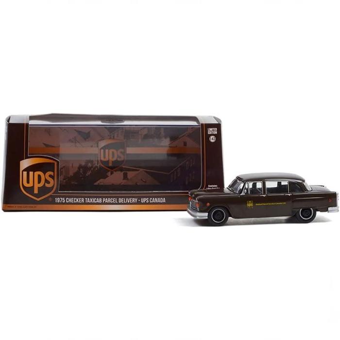 Greenlight 1:43 1975 Checker Taxicab Parcel Delivery UPS