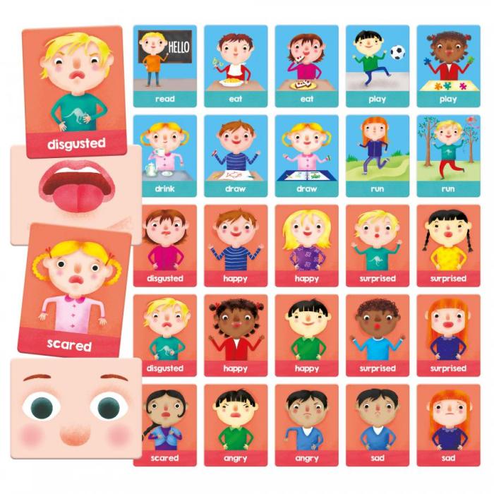 Headu Flashcards Emotions and Actions Montessori EN24650