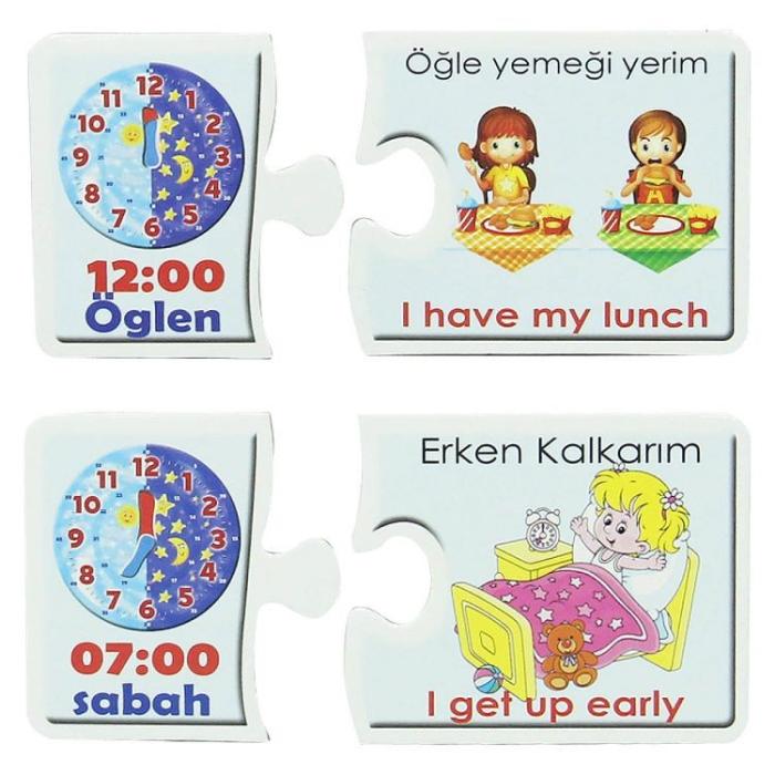 İngilizce-Türkçe Saatler ve Eylemler