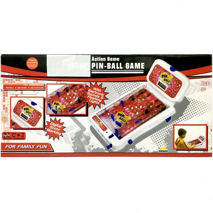 Işıklı Sesli Pilli Pinball Arcade Oyunu