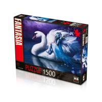 KS White Swan 1500 Parça Puzzle