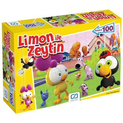 Limon ile Zeytin 100 Parça Kutulu Puzzle