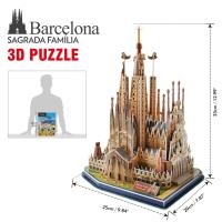 National Geographic 184 Parça 3D Puzzle Sagrada Familia