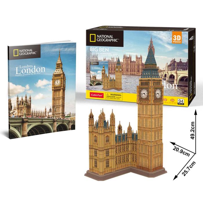 National Geographic 94 Parça 3D Puzzle Big Ben Saat Kulesi
