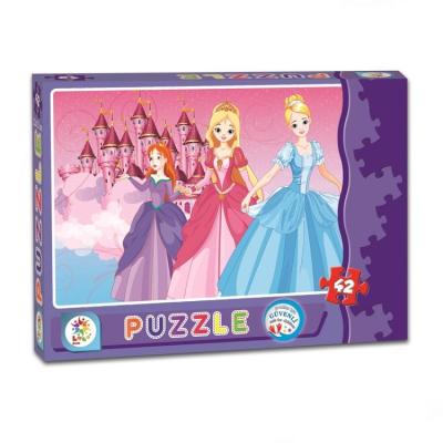 Prensesler 42 Parça Kutu Puzzle
