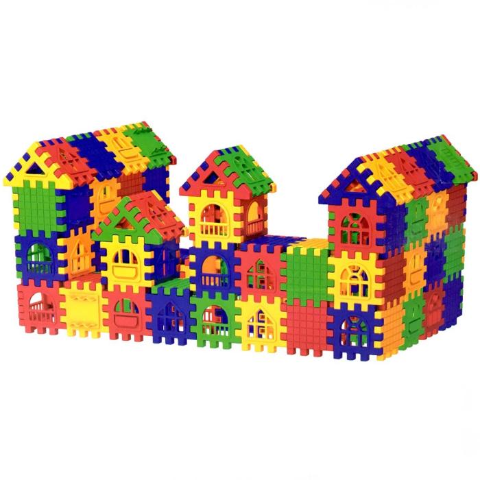 Puzzle City 3D Yapı ve Tasarım Blokları 128 Parça