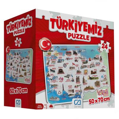 Türkiyemiz 24 Parça Yer Puzzle