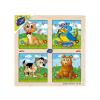 Ahşap Eğitici 4'lü Puzzle